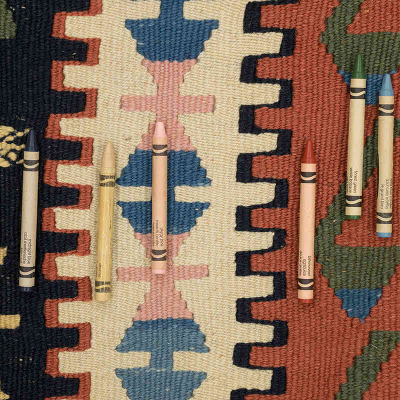 Nueva Alfombra Turca Kilim - 124 cm x 185 cm - K0077668