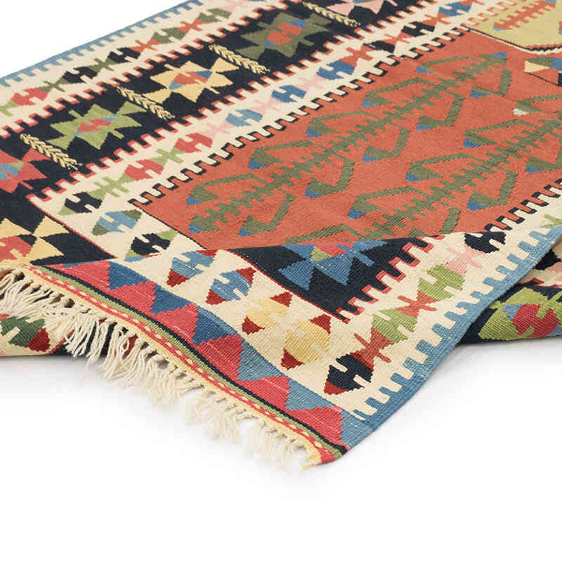 Nueva Alfombra Turca Kilim - 124 cm x 185 cm - K0077668
