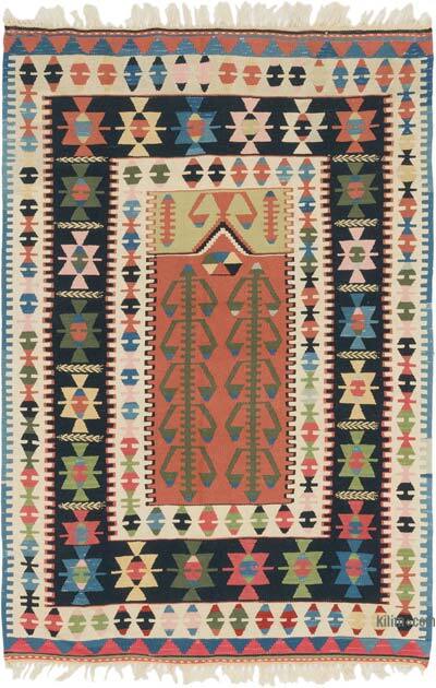 Yeni Kök Boya El Dokuma Kilim - 124 cm x 185 cm