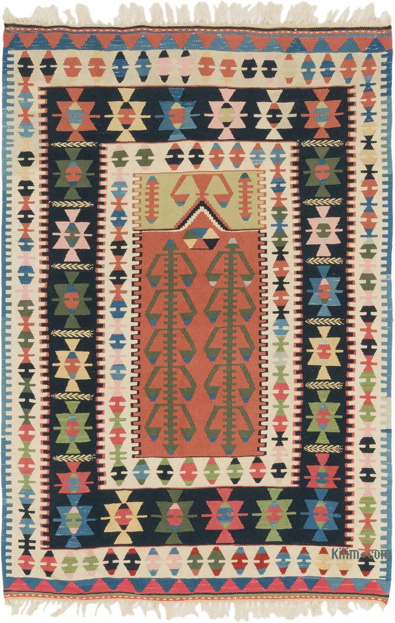 Nueva Alfombra Turca Kilim - 124 cm x 185 cm - K0077668