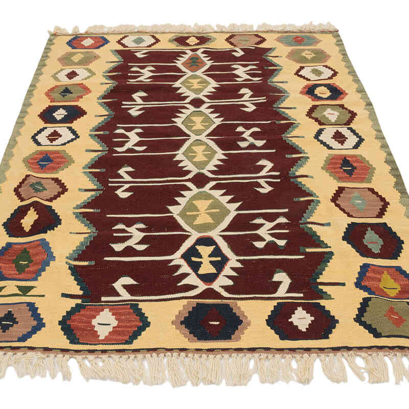 Nueva Alfombra Turca Kilim - 112 cm x 154 cm - K0077669