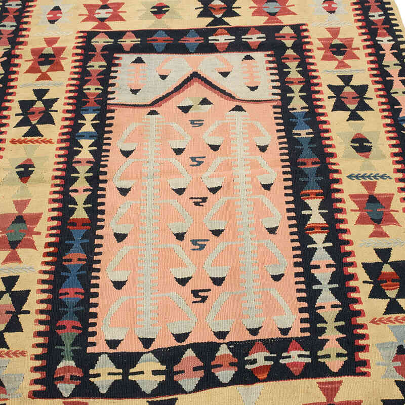 New Handwoven Turkish Kilim Rug - 3' 11" x 5' 4" (47" x 64") - K0077670