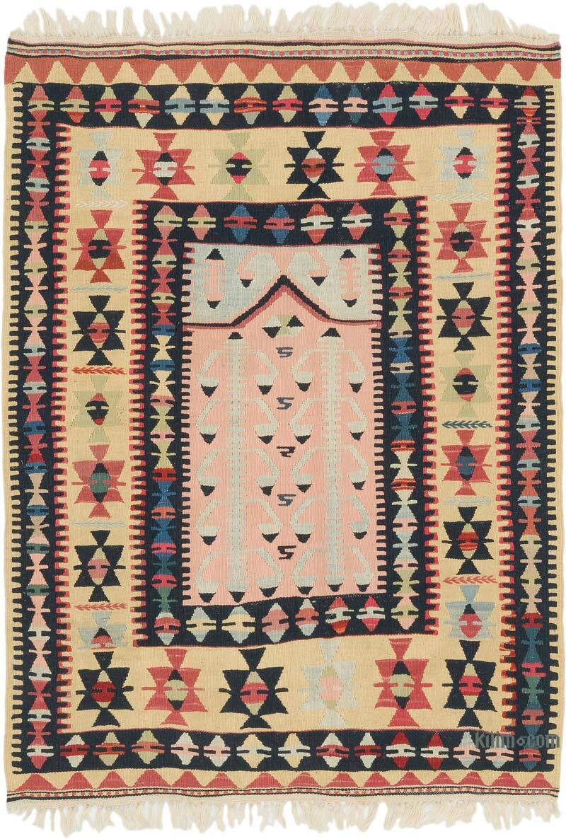 New Handwoven Turkish Kilim Rug - 3' 11" x 5' 4" (47" x 64") - K0077670