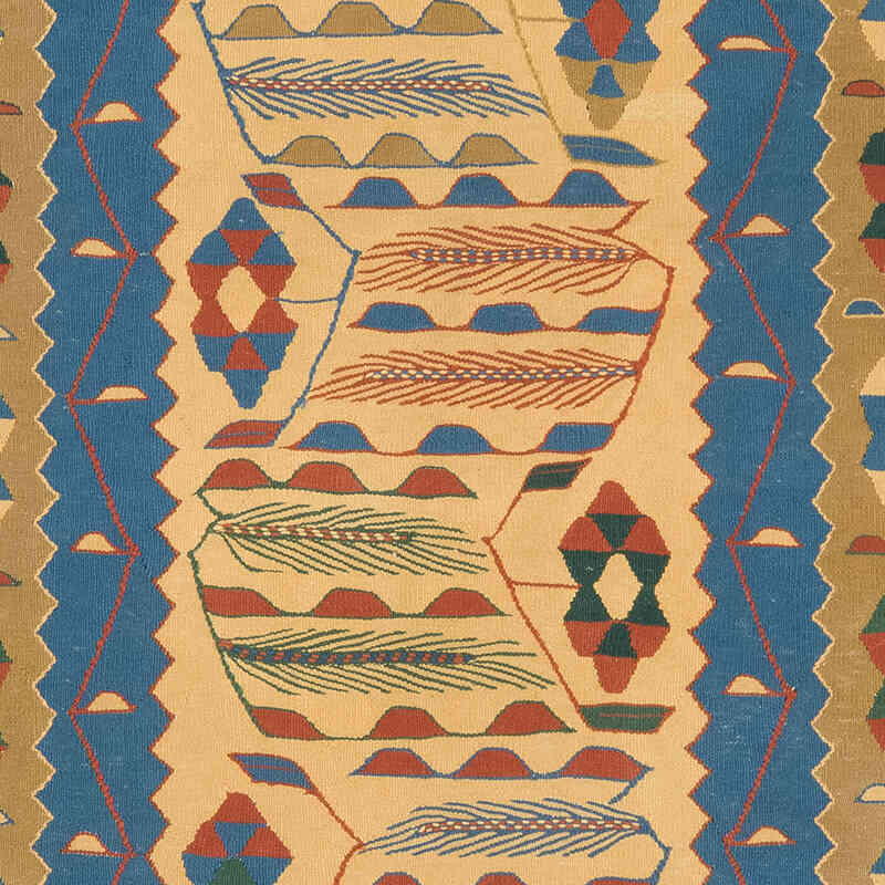 New Handwoven Turkish Kilim Rug - 3' 8" x 5' 6" (44" x 66") - K0077671