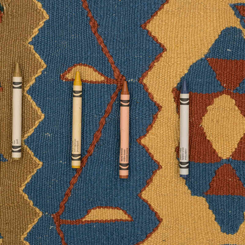 New Handwoven Turkish Kilim Rug - 3' 8" x 5' 6" (44" x 66") - K0077671