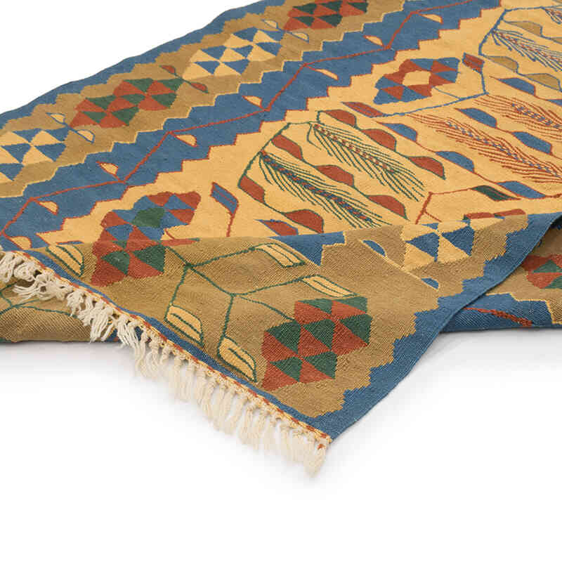 New Handwoven Turkish Kilim Rug - 3' 8" x 5' 6" (44" x 66") - K0077671