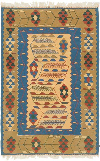 Yeni Kök Boya El Dokuma Kilim - 111 cm x 167 cm