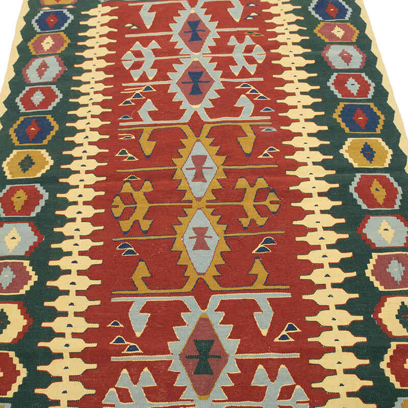 New Handwoven Turkish Kilim Rug - 3' 9" x 5' 7" (45" x 67") - K0077673