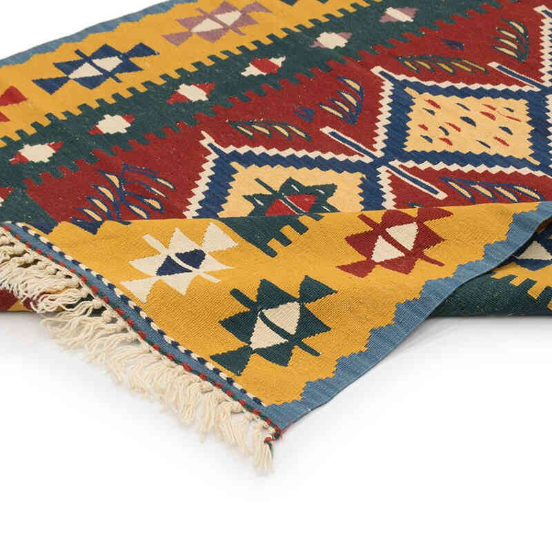 Yeni Kök Boya El Dokuma Kilim - 112 cm x 169 cm - K0077674