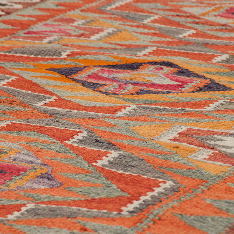 Vintage Herki Kilim Runner - 2' 11" x 9' 1" (35" x 109") - K0077677