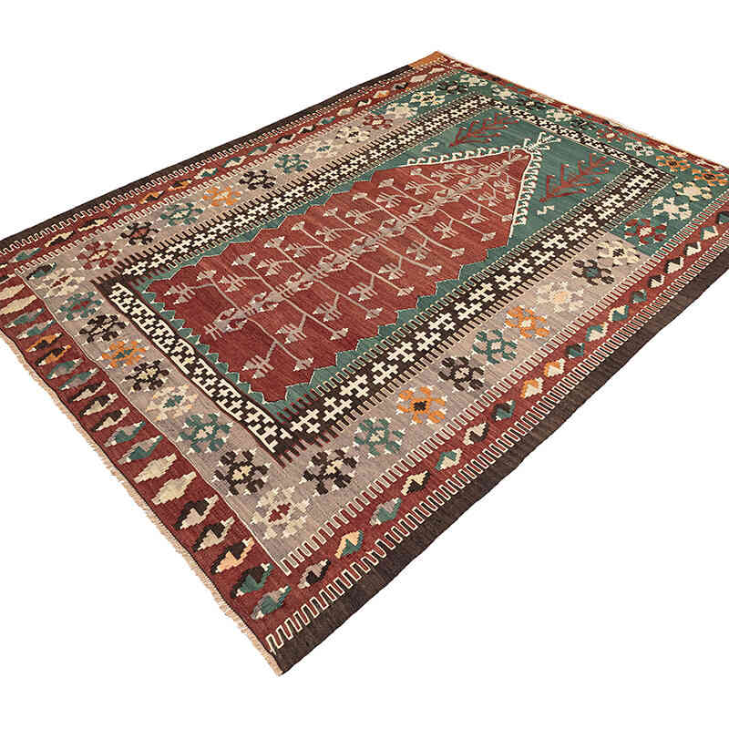 Vintage Konya Obruk Kilimi - 170 cm x 220 cm - K0077703