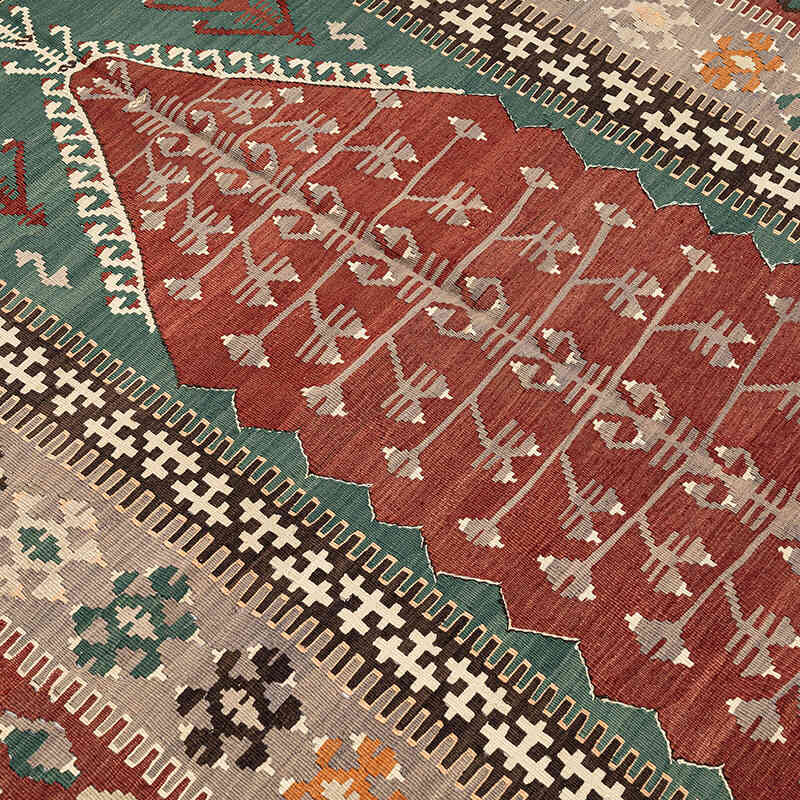 Vintage Konya Obruk Kilimi - 170 cm x 220 cm - K0077703