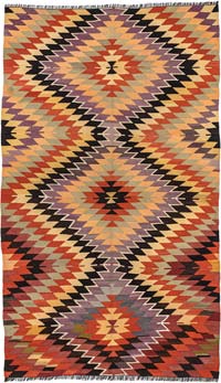 Vintage Mut Kilim Rug - 5' 4" x 8' 10" (64" x 106")