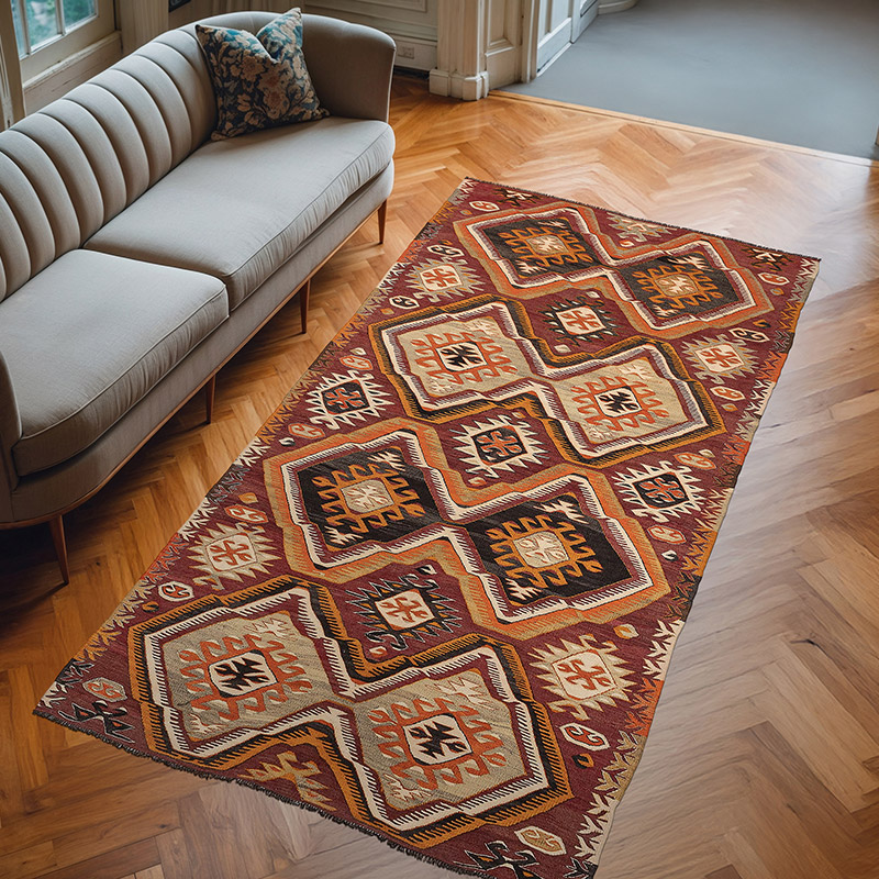 Alfombra Vintage Mut Kilim - 145 cm x 280 cm - K0077709