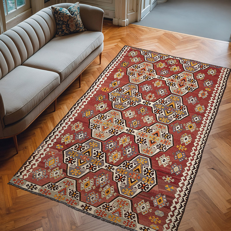 Alfombra Vintage Mut Kilim - 180 cm x 305 cm - K0077710