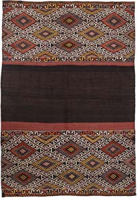 Vintage Bayburt Kilim Rug - 3' 11" x 5' 3" (47" x 63")