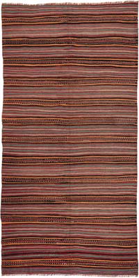 Vintage Turkish Kilim Rug - 4' 8" x 9' 2" (56" x 110")