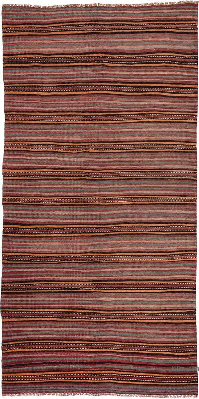 Vintage Turkish Kilim Rug - 4' 8" x 9' 2" (56" x 110")