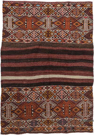 Vintage Bayburt Kilimi - 121 cm x 158 cm