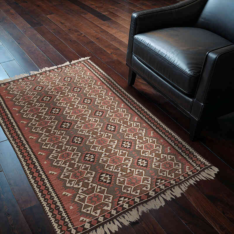 Vintage Van Kilim Rug - 3' 3" x 4' 10" (39" x 58") - K0077721