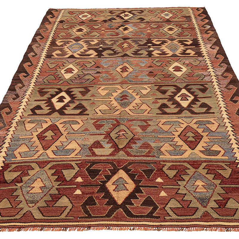 Vintage Konya Kilim Rug - 5' 3" x 8' 11" (63" x 107") - K0077725