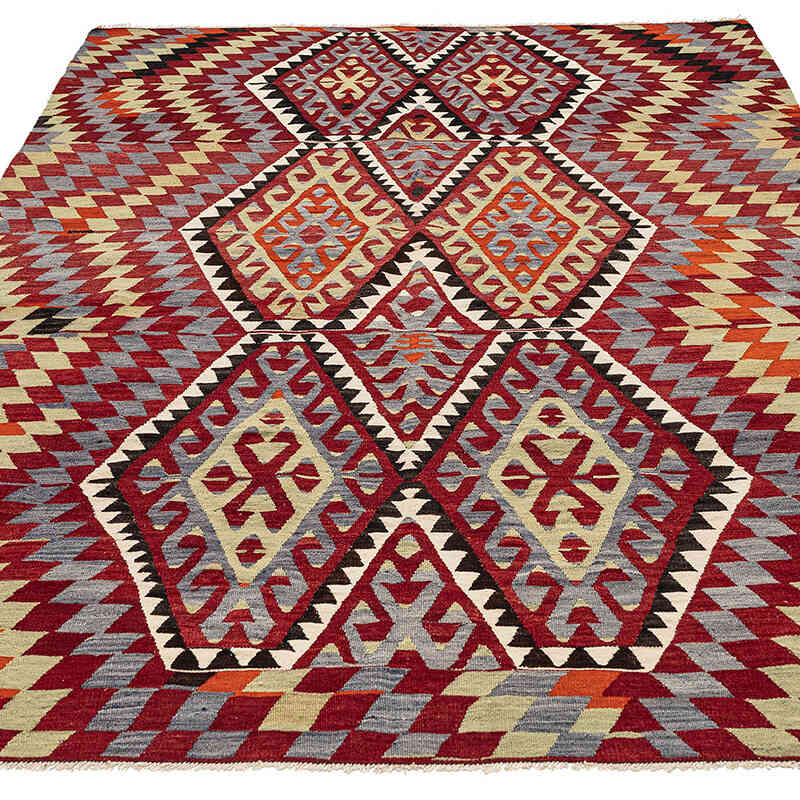 Vintage Esme Kilim Rug - 5' 8" x 7' 10" (68" x 94") - K0077729