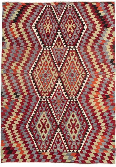 Vintage Esme Kilim Rug - 5' 8" x 7' 10" (68" x 94")