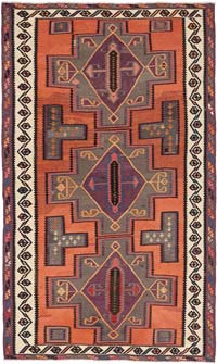 Vintage Kuba Kilimi - 159 cm x 256 cm