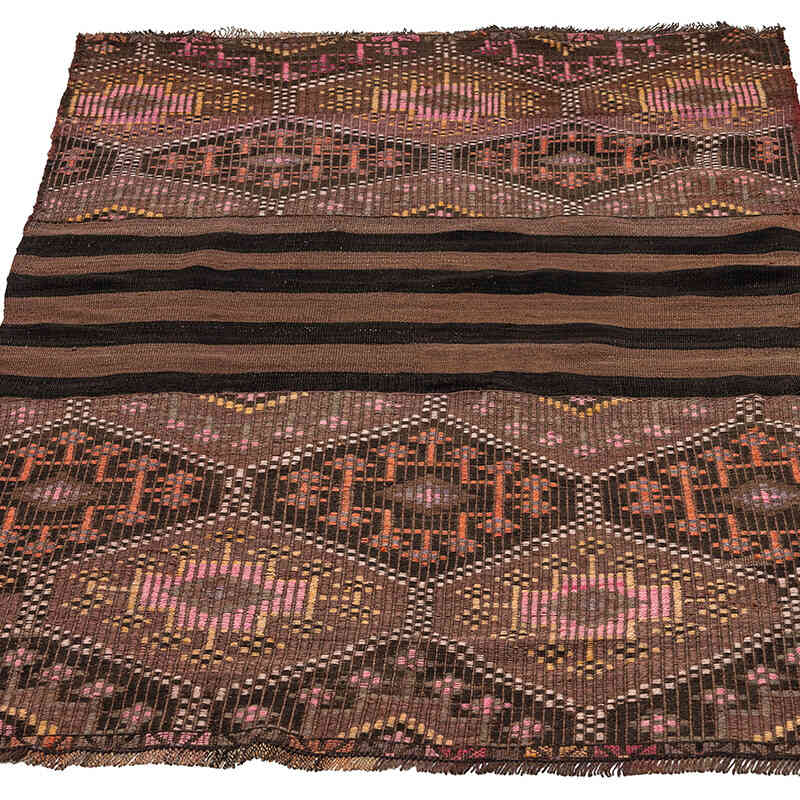 Vintage Bayburt Kilim Rug - 3' 5" x 5' 5" (41" x 65") - K0077731