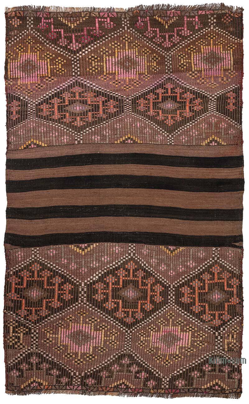 Vintage Bayburt Kilim Rug - 3' 5" x 5' 5" (41" x 65") - K0077731