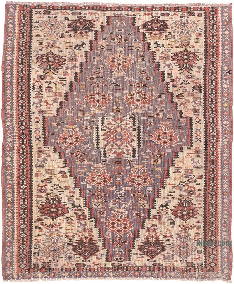 Vintage Senna Kilim Rug - 3' 10" x 4' 5" (46" x 53") - K0077735