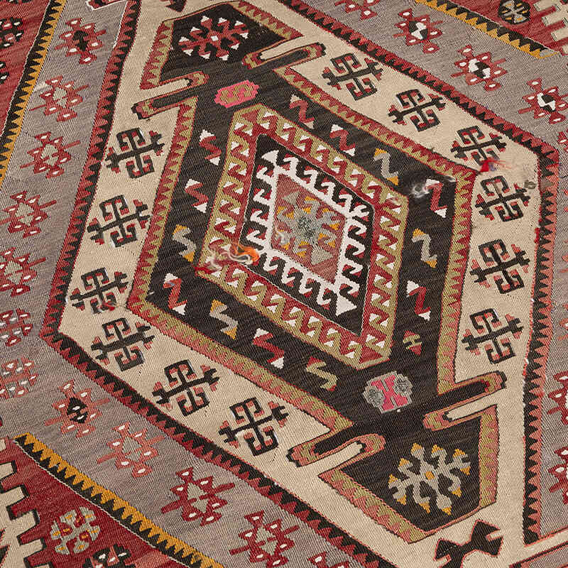 Alfombra Kayseri Kilim Vintage - 113 cm x 164 cm - K0077742