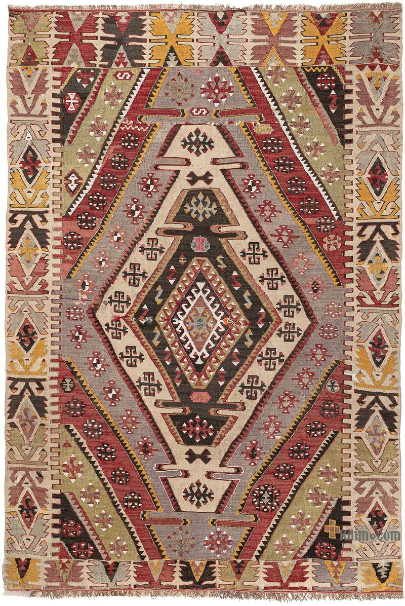 Alfombra Kayseri Kilim Vintage - 113 cm x 164 cm - K0077742