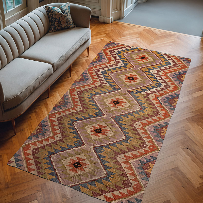 Alfombra Vintage Afyon Kilim - 153 cm x 288 cm - K0077754