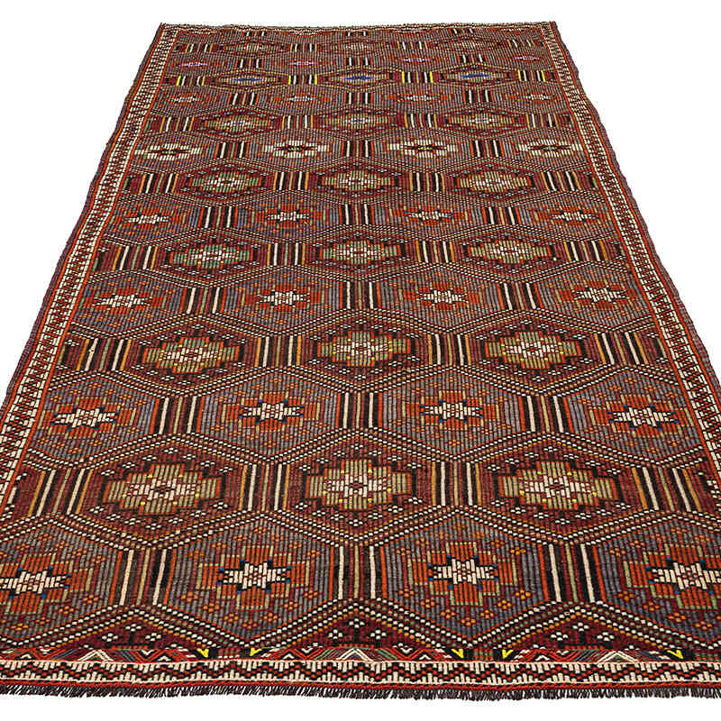 Vintage Anatolian Jijim Rug - 5' 5" x 10' 8" (65" x 128") - K0077758