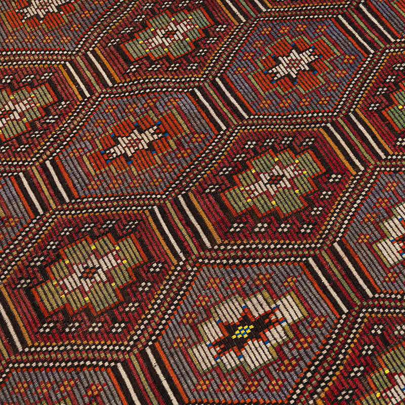Vintage Anatolian Jijim Rug - 5' 5" x 10' 8" (65" x 128") - K0077758
