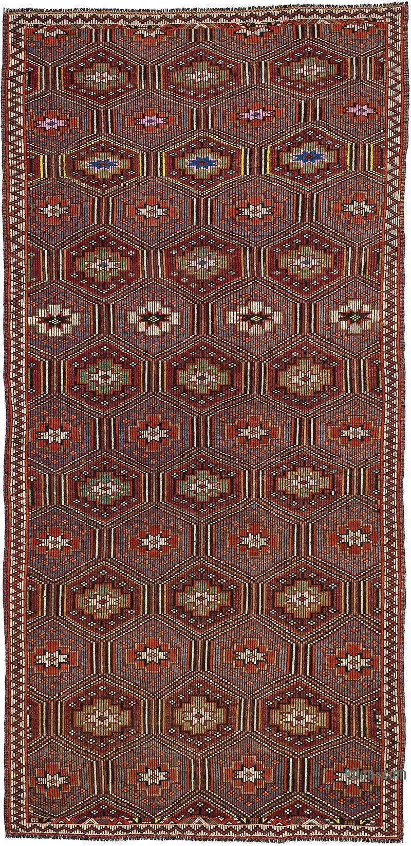 Vintage Anatolian Jijim Rug - 5' 5" x 10' 8" (65" x 128") - K0077758