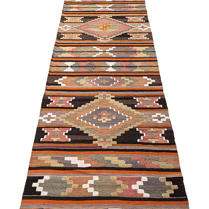 Corredor Vintage Puturge Kilim - 79 cm x 395 cm - K0077762