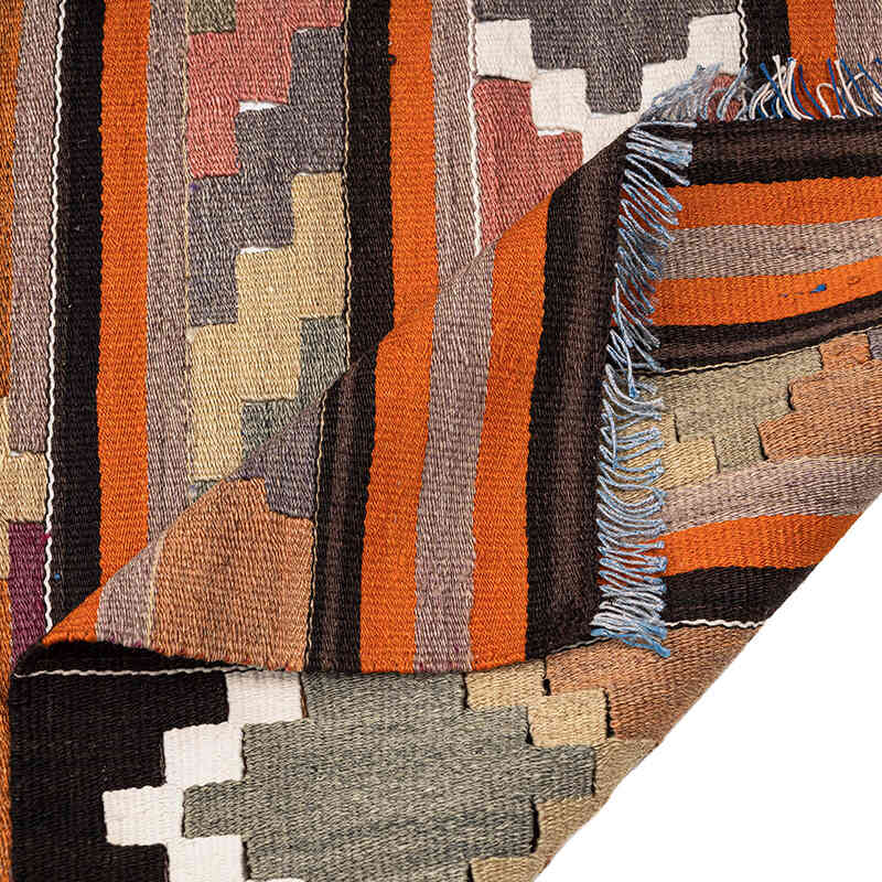 Corredor Vintage Puturge Kilim - 79 cm x 395 cm - K0077762