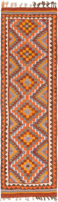 Vintage Anadolu Kilim Yolluk - 92 cm x 319 cm