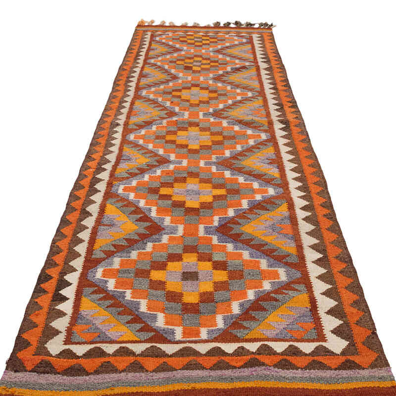 Vintage Tribal Kilim Runner - 3'  x 10' 6" (36" x 126") - K0077769