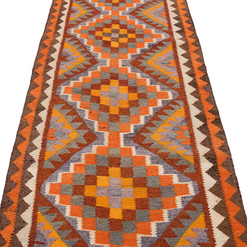 Vintage Tribal Kilim Runner - 3'  x 10' 6" (36" x 126") - K0077769