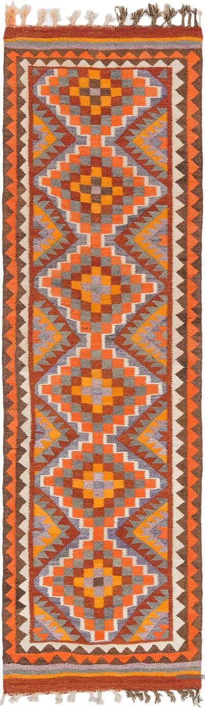 Vintage Anadolu Kilim Yolluk - 92 cm x 319 cm