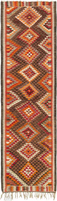 Alfombra Kilim Tribal Vintage - 94 cm x 320 cm