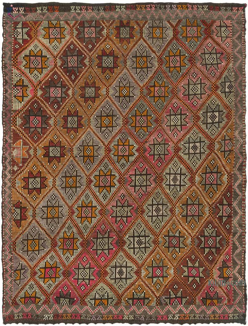 Vintage Anatolian Jijim Rug - 6' 7" x 8' 9" (79" x 105") - K0077776