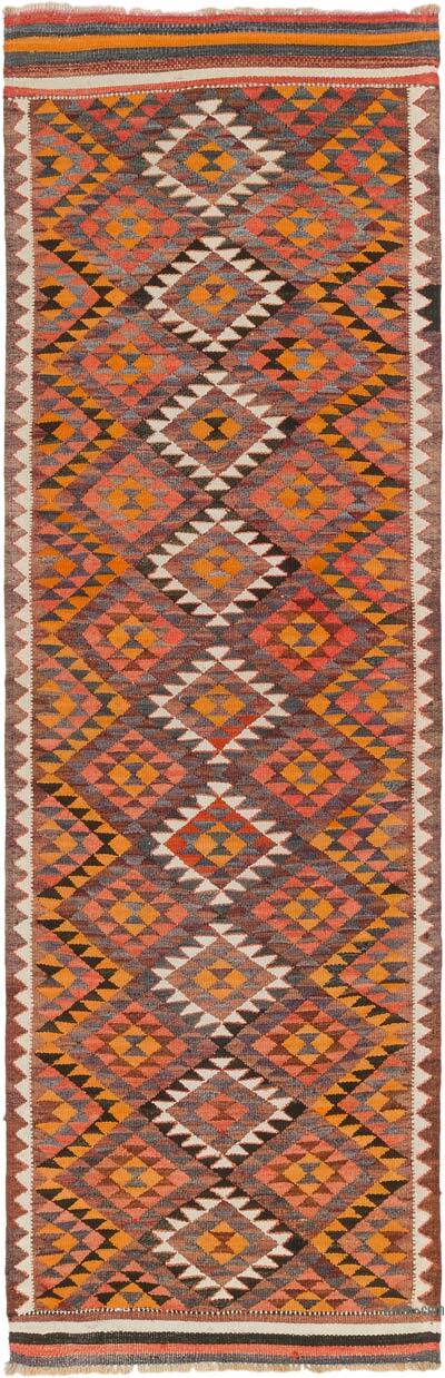 Vintage Anadolu Kilim Yolluk - 93 cm x 292 cm