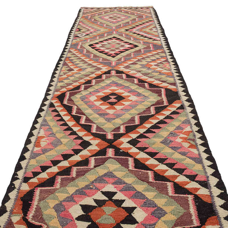 Alfombra Kilim Tribal Vintage - 101 cm x 402 cm - K0077779