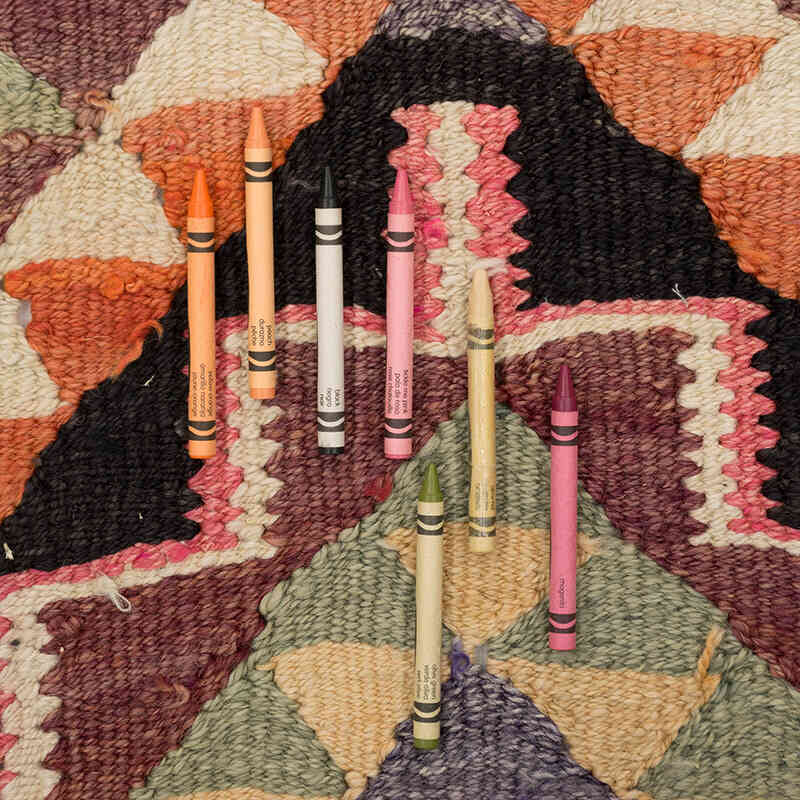 Alfombra Kilim Tribal Vintage - 101 cm x 402 cm - K0077779