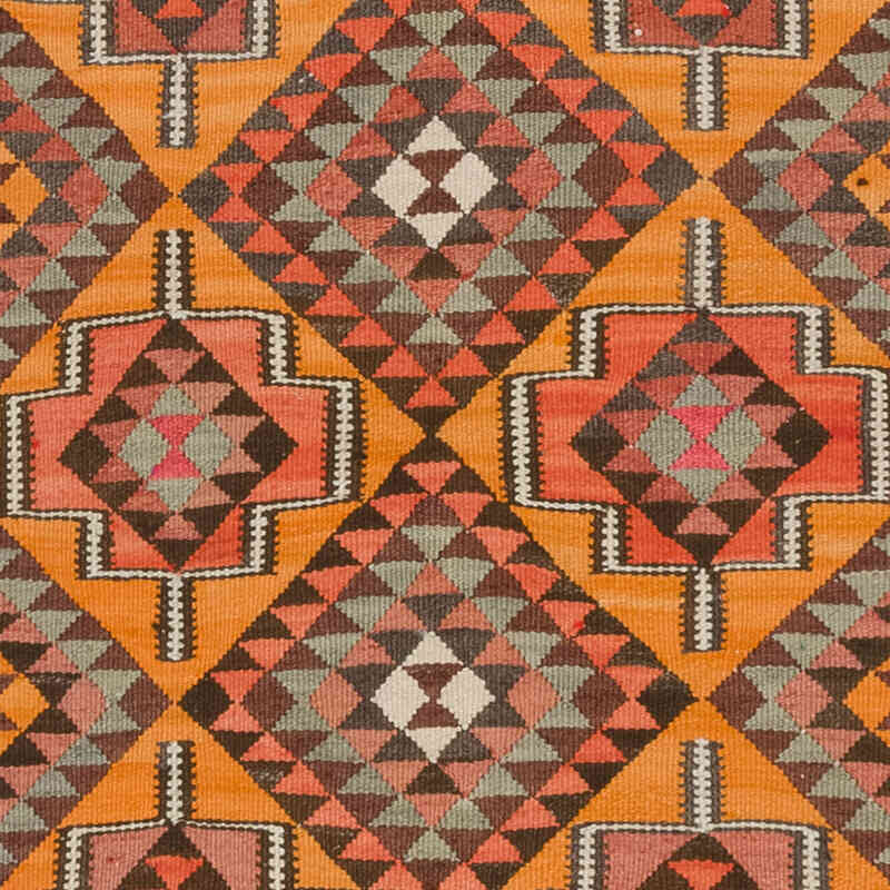 Vintage Tribal Kilim Runner - 2' 11" x 9' 11" (35" x 119") - K0077780