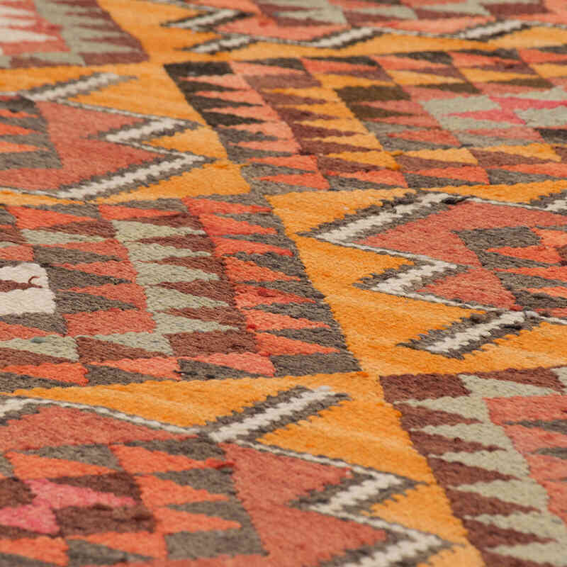 Vintage Tribal Kilim Runner - 2' 11" x 9' 11" (35" x 119") - K0077780